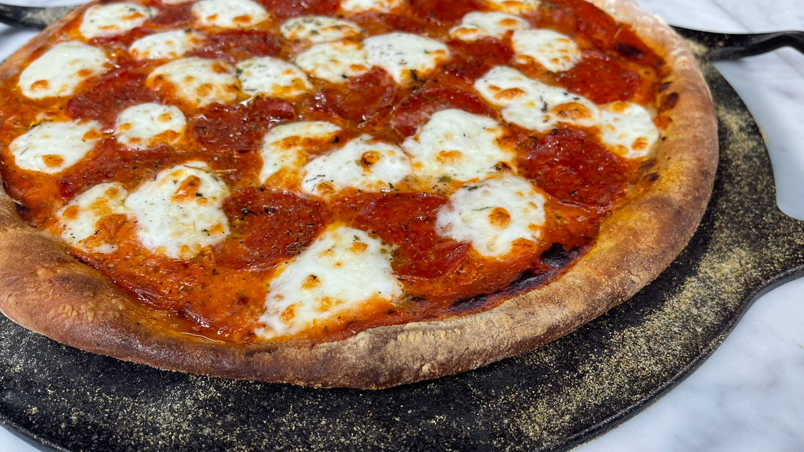 Pizza casera al estilo New York