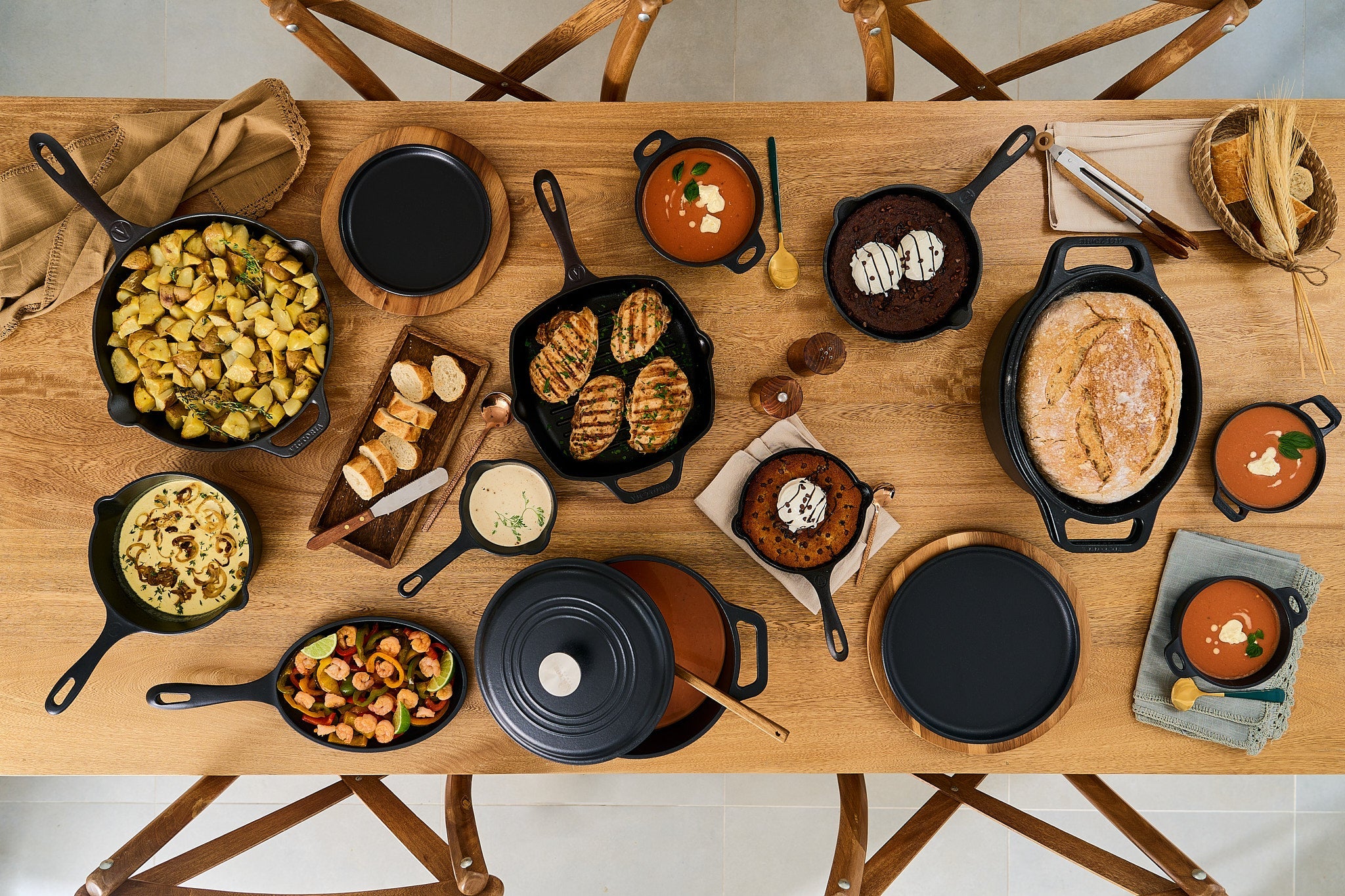 Inspírate para presentar tus platos en utensilios de Hierro Fundido
