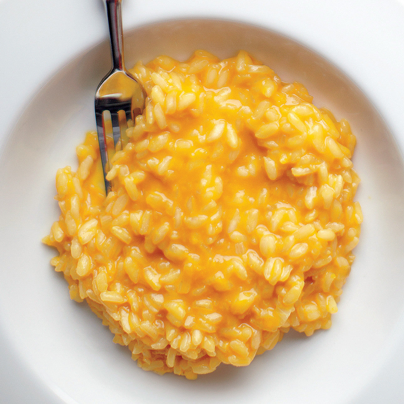 Risotto con Pimentón Rostizado y Berenjena al Grill