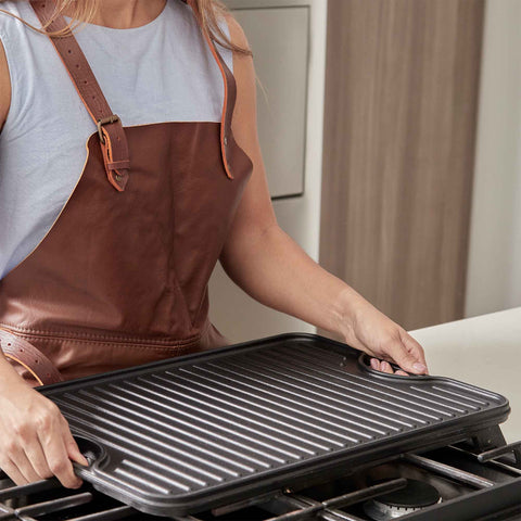 Plancha Reversible Hierro Fundido Precurado 50 x 35 cm