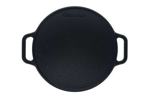 Plancha Para Asar Redonda Grill Hierro Fundido 32 Cm