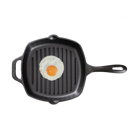Sartén Hierro Fundido Cuadrado Grill de 25x 25 cm Precurado