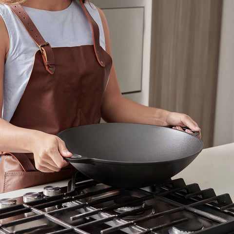Wok Hierro Fundido 35 cm Esmaltado