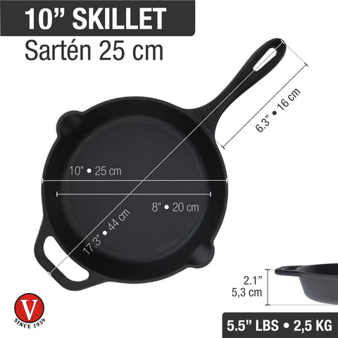 Sartén Victoria Hierro Fundido 25 cm