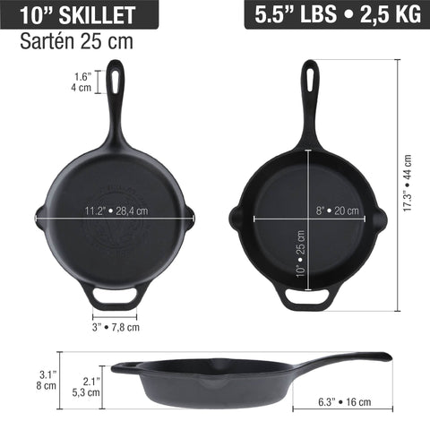 Sartén Victoria Hierro Fundido 25 cm