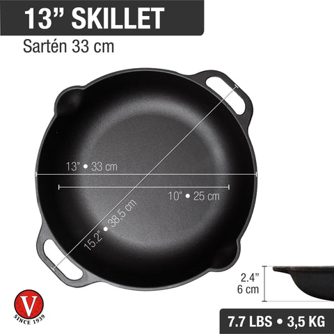 Sartén Paellera 33 Cm Precurado
