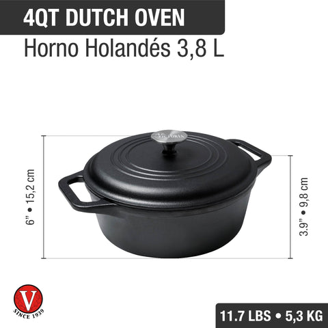 Olla Hierro Fundido 3,8 Litros