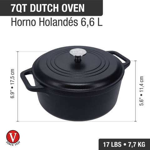 Horno Holandés 6,6 L Olla Precurada