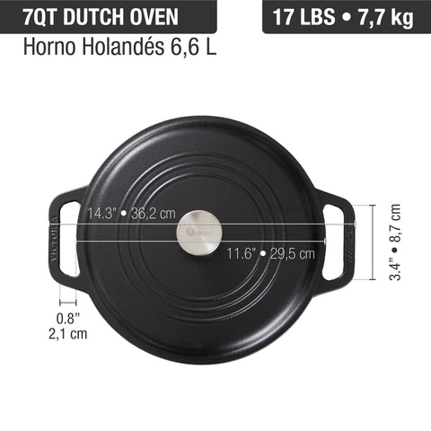 Horno Holandés 6,6 L Olla Precurada