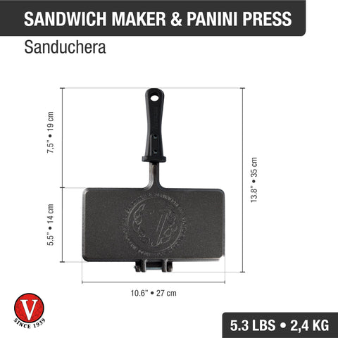Sandwhichera de Hierro Fundido Precurada