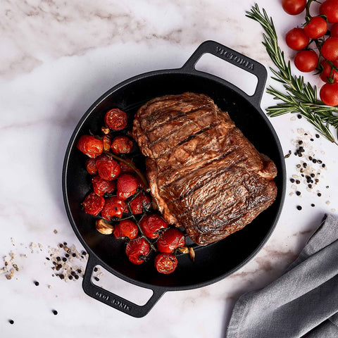 Sarten Redondo Grill 25 cm Hierro Fundido Precurado