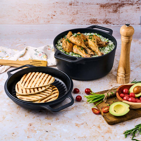 Combo Cooker de Hierro Fundido Precurado 5.7 Litros