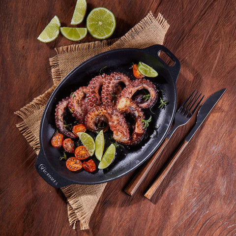 Bandeja Ovalada Esmaltado 29 Cm X 19 Cm