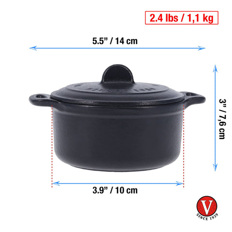 mini cocotte hierro fundido